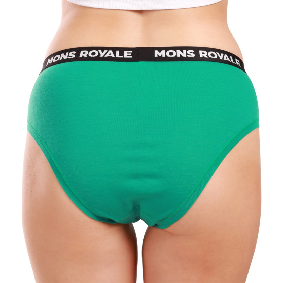 Ženske hlačke Mons Royale merino zelena (100044-1169-714)