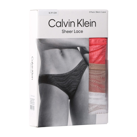 3PACK ženske hlačke Calvin Klein večbarvne (QD5203E-NOX)