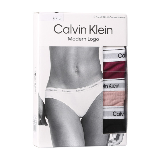3PACK ženske hlačke Calvin Klein večbarvne (QD5207E-NP6)