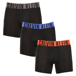 3PACK Moške boksarice Calvin Klein črne (NB3612A-MDJ)