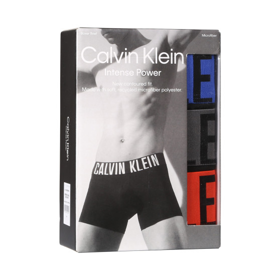 3PACK Moške boksarice Calvin Klein črne (NB3612A-MDJ)