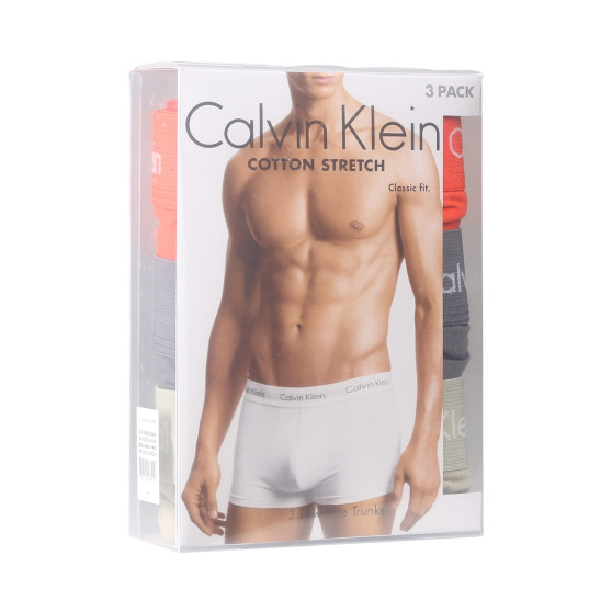 3PACK Moške boksarice Calvin Klein večbarvne (U2664G-MWQ)