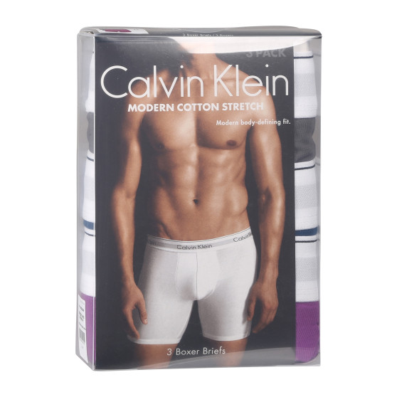 3PACK Moške boksarice Calvin Klein večbarvne (NB2381A-M8U)