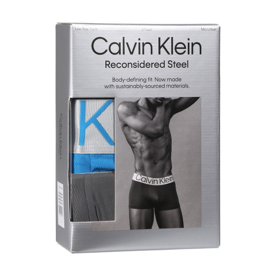 3PACK Moške boksarice Calvin Klein večbarvne (NB3074A-MH8)