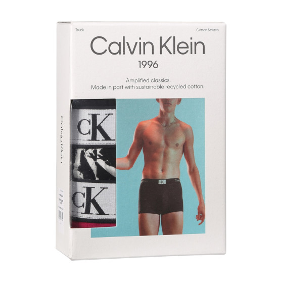 3PACK Moške boksarice Calvin Klein večbarvne (NB3528E-MRS)