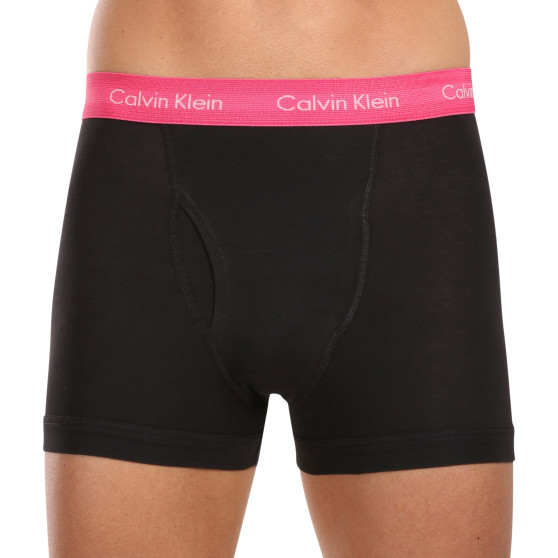 3PACK Moške boksarice Calvin Klein črne (NB2615A-MLR)