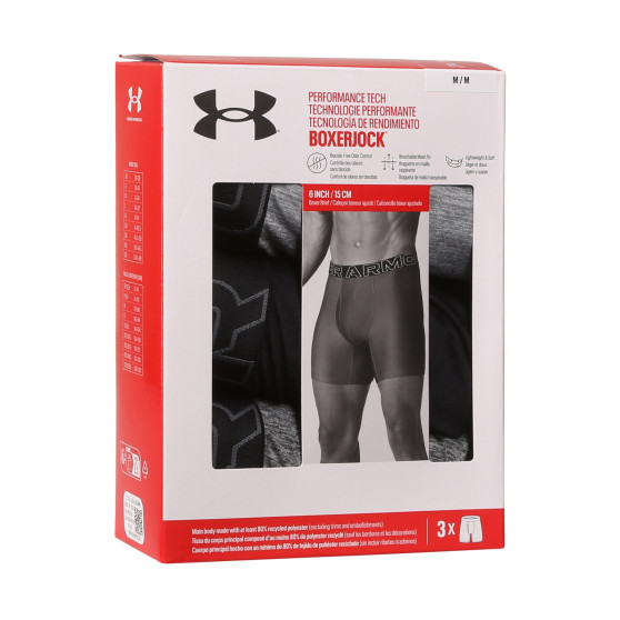 3PACK Moške boksarice Under Armour večbarvne (1383878 035)