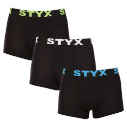 3PACK moške boksarice Styx športna guma večbarvne (G9606162)
