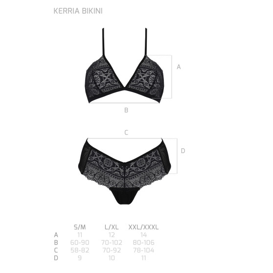 Ženski komplet Passion črna (Kerria bikini)