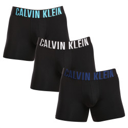 3PACK Moške boksarice Calvin Klein črne (NB3609A-LXT)