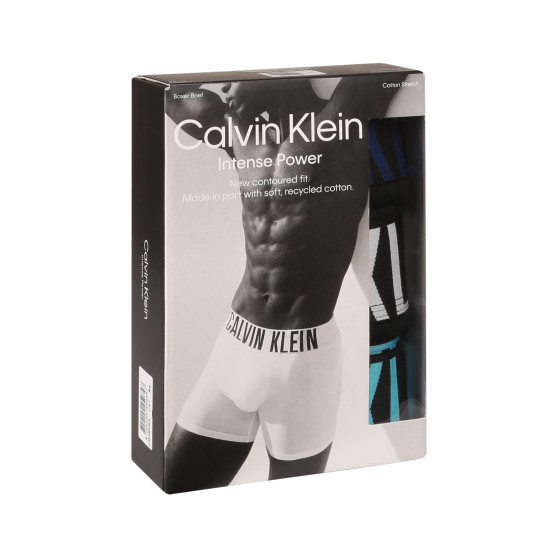 3PACK Moške boksarice Calvin Klein črne (NB3609A-LXT)