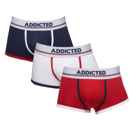 3PACK moške bokserice Addicted večbarvne (AD1009P-3COL)