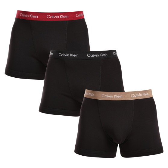 3PACK Moške boksarice Calvin Klein črne (U2662G-NOP)