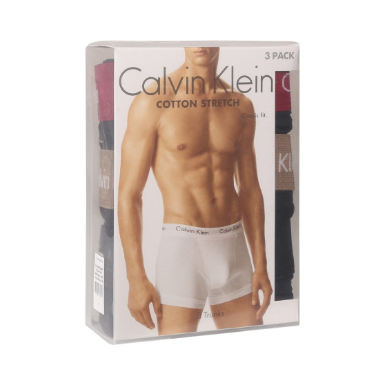 3PACK Moške boksarice Calvin Klein črne (U2662G-NOP)