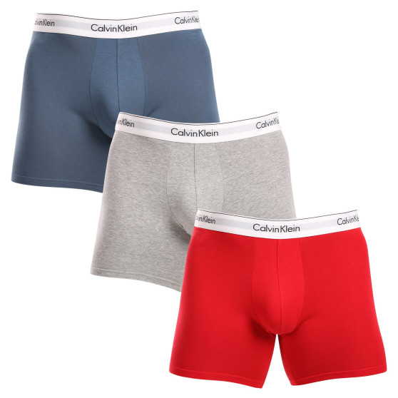 3PACK Moške boksarice Calvin Klein večbarvne (NB2381A-N2I)