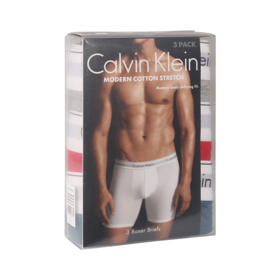 3PACK Moške boksarice Calvin Klein večbarvne (NB2381A-N2I)