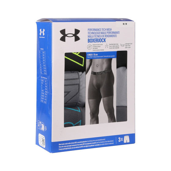 3PACK Moške boksarice Under Armour večbarvne (1383884 002)