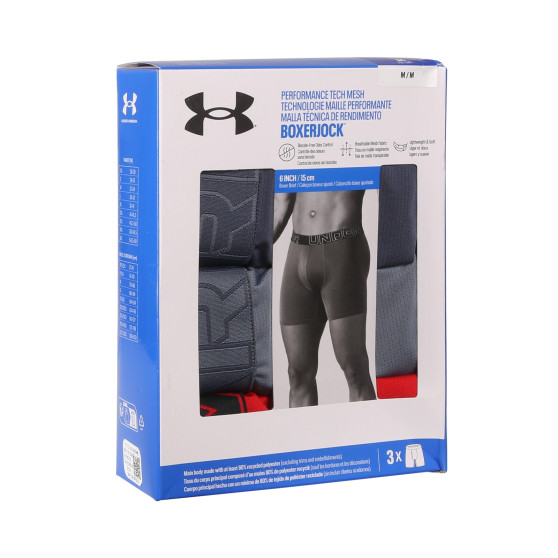 3PACK Moške boksarice Under Armour večbarvne (1383884 044)