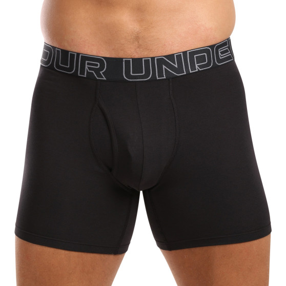 3PACK Moške boksarice Under Armour črne (1383889 001)