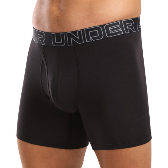 3PACK Moške boksarice Under Armour črne (1383889 001)