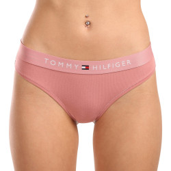 Ženske tangice Tommy Hilfiger prevelika pink (UW0UW04146 TJ5)