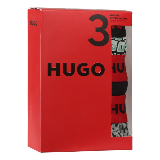 3PACK moške boksarice HUGO večbarvne (50518079 972)