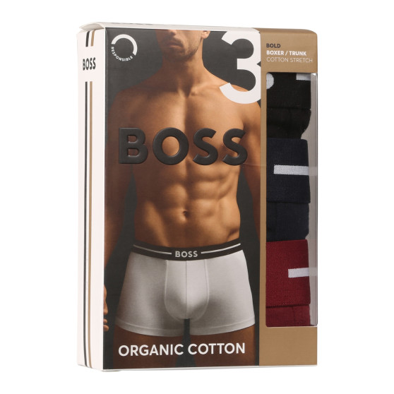 3PACK Moške boksarice BOSS večbarvne (50517833 972)