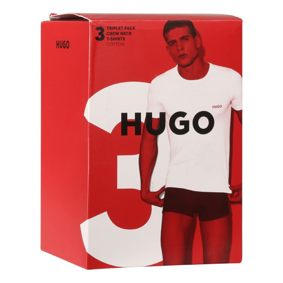 3PACK moška majica HUGO večbarvna (50480088 983)