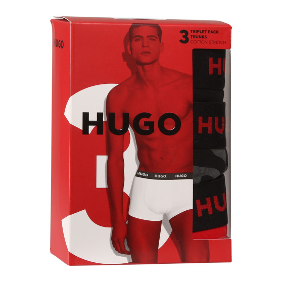 3PACK Moške boksarice HUGO večbarvne (50517894 974)