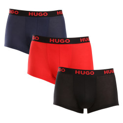 3PACK Moške boksarice HUGO večbarvne (50496723 982)