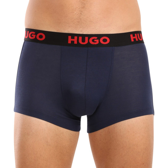 3PACK Moške boksarice HUGO večbarvne (50496723 982)