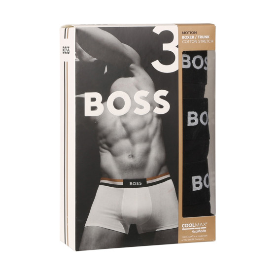 3PACK Moške boksarice BOSS črne (50516542 001)