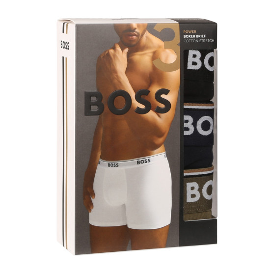 3PACK Moške boksarice BOSS večbarvne (50517828 983)