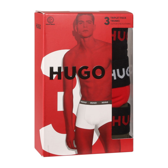 3PACK Moške boksarice HUGO večbarvne (50517878 964)