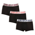 3PACK Moške boksarice Calvin Klein črne (NB3074A-MJ3)