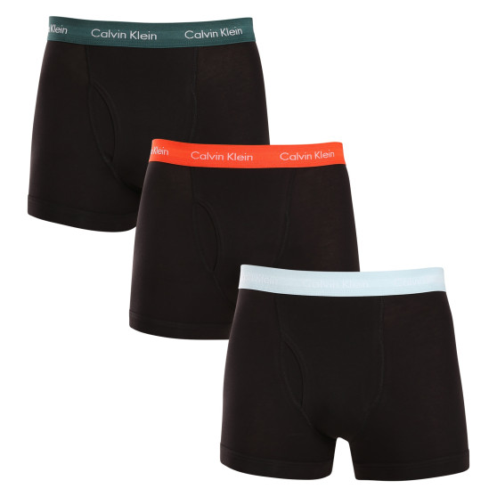 3PACK Moške boksarice Calvin Klein črne (NB2615A-NLS)