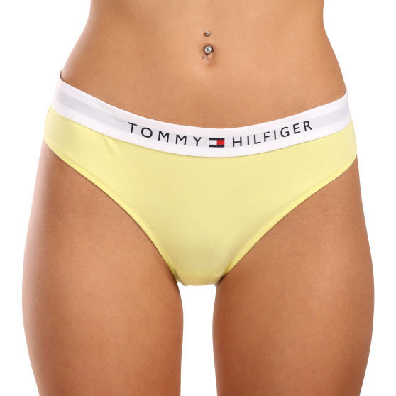 Ženske hlačke Tommy Hilfiger rumena (UW0UW04145 ZIN)