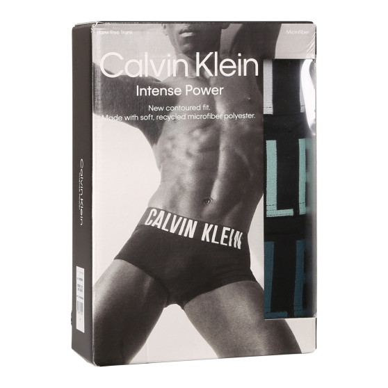 3PACK Moške boksarice Calvin Klein črne (NB3611A-Q1L)