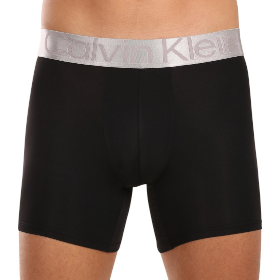 3PACK Moške boksarice Calvin Klein črne (NB3075A-QTE)