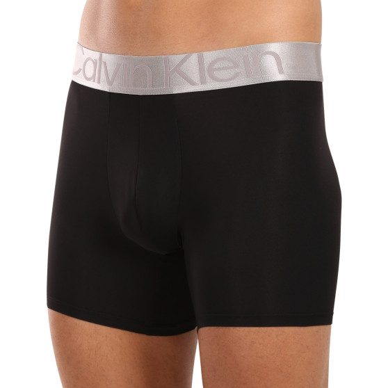 3PACK Moške boksarice Calvin Klein črne (NB3075A-QTE)