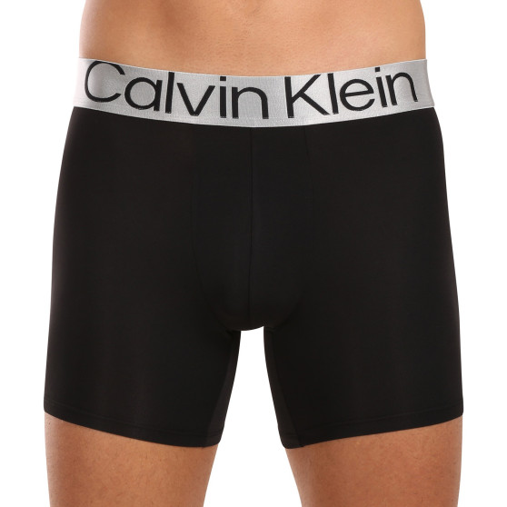 3PACK Moške boksarice Calvin Klein črne (NB3075A-QTE)