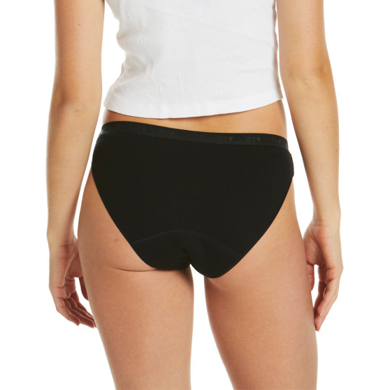 Menstrualne hlačke za dekleta Love Luna Bikini Sporty Black (LOVE050SB)