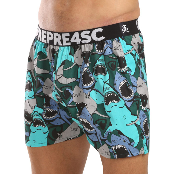 Represent Moške kratke hlače ekskluzivno Mike Happy Sharks (R4M-BOX-0709)