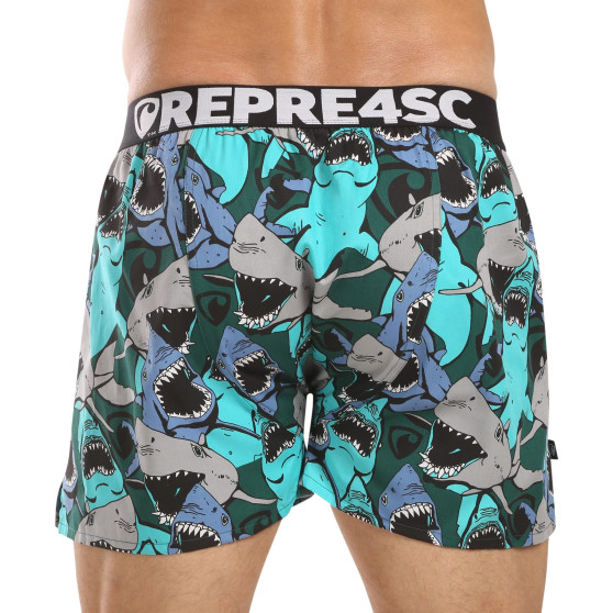 Represent Moške kratke hlače ekskluzivno Mike Happy Sharks (R4M-BOX-0709)