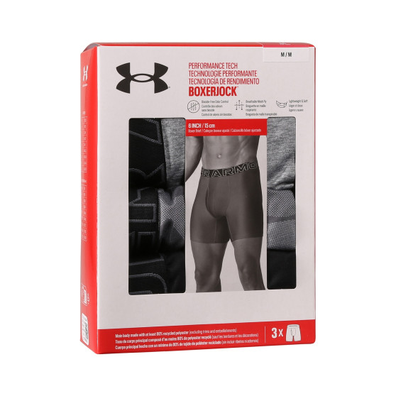 3PACK Moške boksarice Under Armour večbarvne (1383879 035)