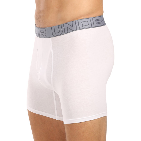 3PACK moške boksarice Under Armour bele (1383889 100)