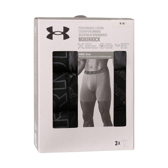 3PACK Moške boksarice Under Armour večbarvne (1383890 001)