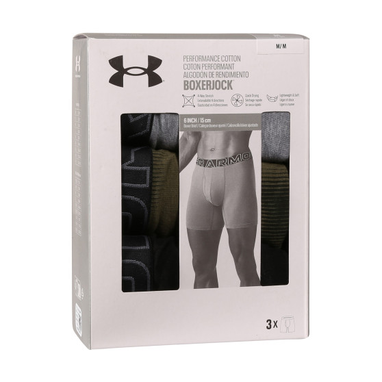 3PACK Moške boksarice Under Armour večbarvne (1383890 390)