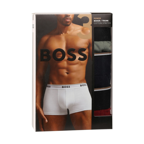 3PACK Moške boksarice BOSS večbarvne (50517827 967)