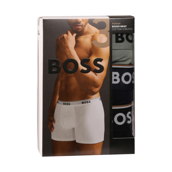 3PACK Moške boksarice BOSS večbarvne (50514998 982)